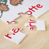 30 stuks Personaliseer Meerkats Jigsaw Puzzel roze (Zijkant)