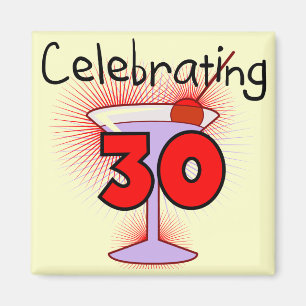 30 T-shirts en cadeautjes vieren Magneet