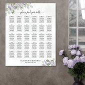 30 Tabel Lavender Eucalyptus Wedding Seating Chart Poster
