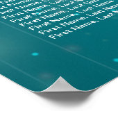 30+ Tabellen Bindende Zitkuur Blauw Koord Licht Poster (Hoek)