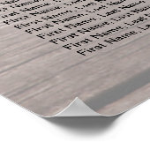 30+ Tabellen Houtmoeren Koord- en tekenreekslampje Poster (Hoek)