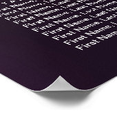 30 Tabellen Waterverf Floral Wedding Seating Chart Poster (Hoek)