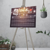 30+ Tables Wedding Seating Chart Mason Jar Lights Poster
