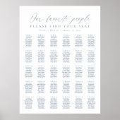 30 tafels Onze favoriete mensen Zitplaatskaart Poster (Voorkant)