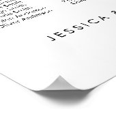 30 Tafels Onze favoriete Mensen Zitschema Plan Poster (Hoek)