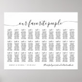 30 Tafels Onze favoriete Mensen Zitschema Plan Poster (Voorkant)