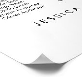30 Tafels Stoelenplan onze favoriete personen Poster (Hoek)
