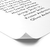 30 tafels Vind uw zitplaatskaart Poster (Hoek)