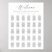 30 Tafels Welkomstbord Zitplaatskaart Poster (Voorkant)