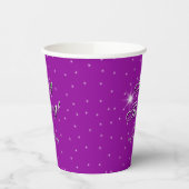30 & Thriving Pink Paarse 30e verjaardag Papieren Bekers (Links)