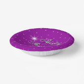 30 & Thriving, Roze Paarse 30ste Verjaardag Papieren Kommen (Gebogen)