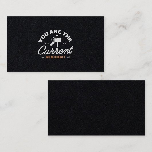 30.U bent de huidige ingezetene Visitekaartje (Voorkant / Achterkant)