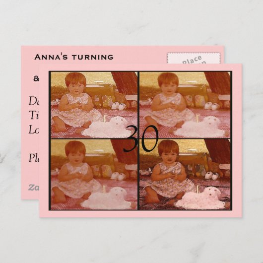 30 UITNODIGING BRIEFKAART (Voorkant / Achterkant)