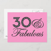 30 & Uitstekend Gift Briefkaart (Voorkant / Achterkant)