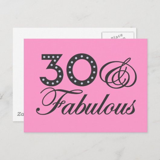 30 & Uitstekend Gift Briefkaart (Voorkant / Achterkant)