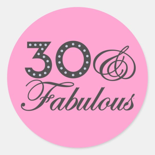 30 & Uitstekend Gift Ronde Sticker (Voorkant)