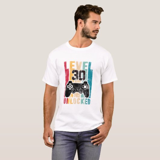 30 Unlocked 30 jaar oude Bday T-shirt (Voorkant volledig)