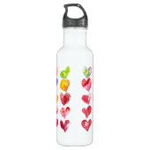 30 Valentijn Love Hearts Water Waterfles (Achterkant)