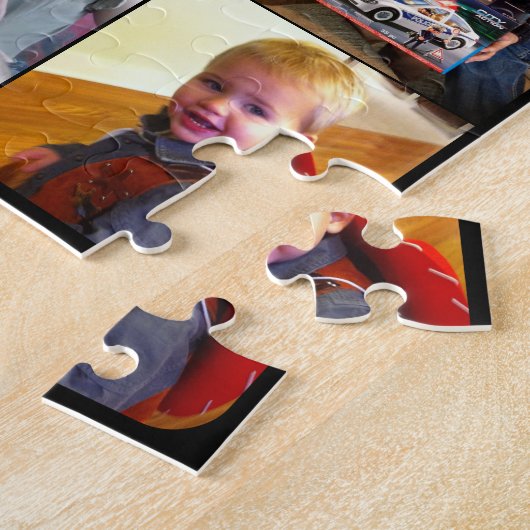 30 van uw familie en vrienden fotocollage legpuzzel (Zijkant)