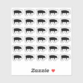 30 Varkensmaaltijd keuze selectie Sticker (Vel)