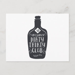 30 Verjaardag 30 jaar oud Dirty 30 Briefkaart