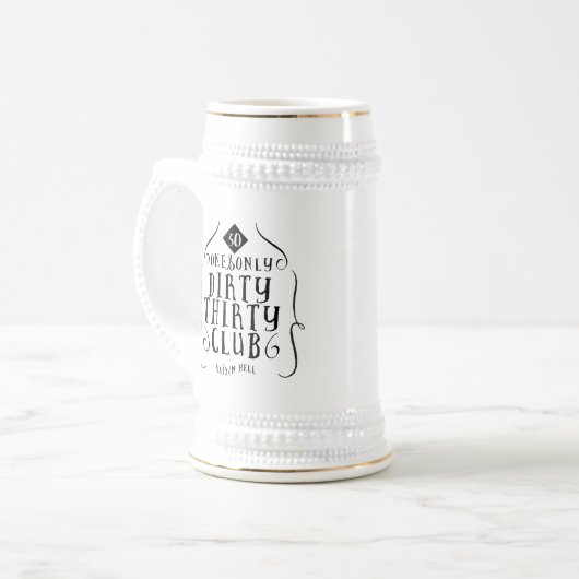 30 verjaardag 30 jaar oud vuil 30 bierpul (Voorkant links)