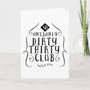 30 verjaardag 30 Jaar Oude Vuile 30 Kaart