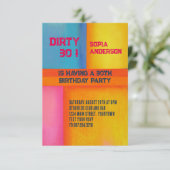 30 verjaardag - Abstracte kleurrijke kunst Kaart (Staand voorkant)