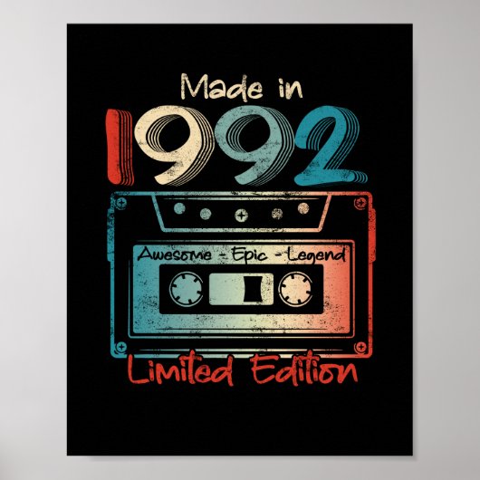 30 verjaardag van cadeautjes jaar oud gemaakt in 1 poster (Voorkant)