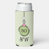 30 verjaardag voeg initialen toe om het even welke seltzer blikjeskoeler (Seltzer Achterkant)