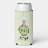 30 verjaardag voeg initialen toe om het even welke seltzer blikjeskoeler (Seltzer Voorkant)