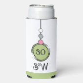 30 verjaardag voeg initialen toe om het even welke seltzer blikjeskoeler (Seltzer Achterkant)