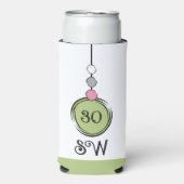 30 verjaardag voeg initialen toe om het even welke seltzer blikjeskoeler (Seltzer Voorkant)