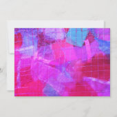 30 verjaardagsfeest roze rood wit meisjesachtig co kaart (Achterkant)