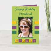 30 Voeg vandaag de naam van de fotoleeftijd toe vo Kaart (Voorkant)