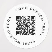 30 Waterbestendige Stickers Business QR Code Compa (Design 1)