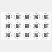 30 Waterbestendige Stickers Business QR Code Compa (Vel)