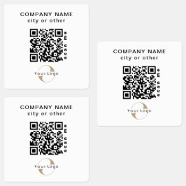 30 Waterbestendige Stickers Business QR-laptop