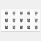 30 Waterbestendige Stickers Business QR-laptop (Vel)