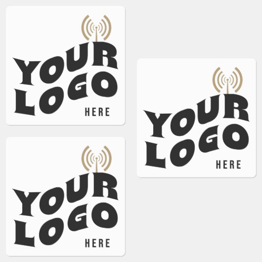 30 Waterdichte Vierkante Zakelijke Logo Waterfles Labels (Groep)