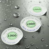 30 Waterproof Stickers (Business Logo, Brand Text)