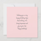 30 worden, gelukkige 30e verjaardag notitiekaartje (Achterkant)