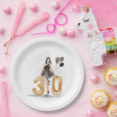 30 worden, gelukkige 30e verjaardag papieren bordje (Feest)