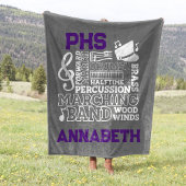30 "x40" School Band Stadion Fleece Deken