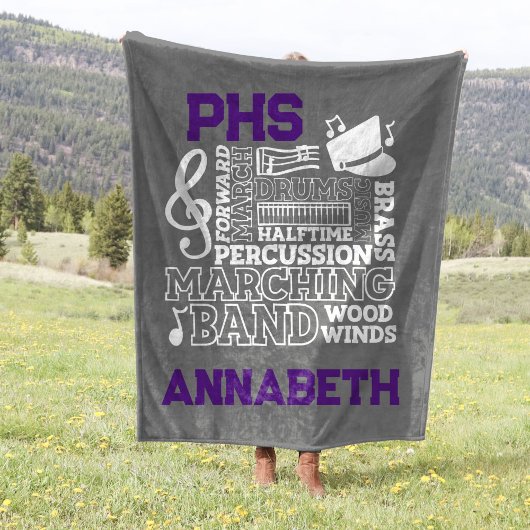30 "x40" School Band Stadion Fleece Deken