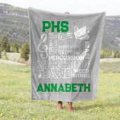 30 "x40" School Band Stadion Fleece Deken