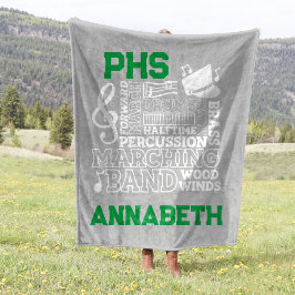 30 "x40" School Band Stadion Fleece Deken