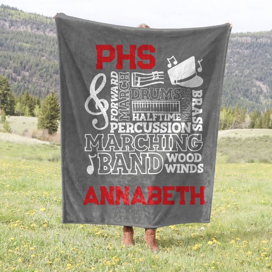 30 "x40" School Band Stadion Fleece Deken