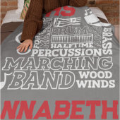 30 "x40" School Band Stadion Fleece Deken