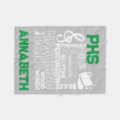 30 "x40" School Band Stadion Fleece Deken (Voorkant (Horizontaal))